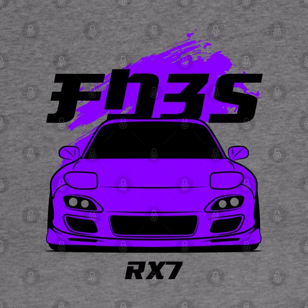 Front purple rx7 fd3s by GoldenTuners